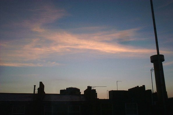 The sky over London, 05:30 23rd August
