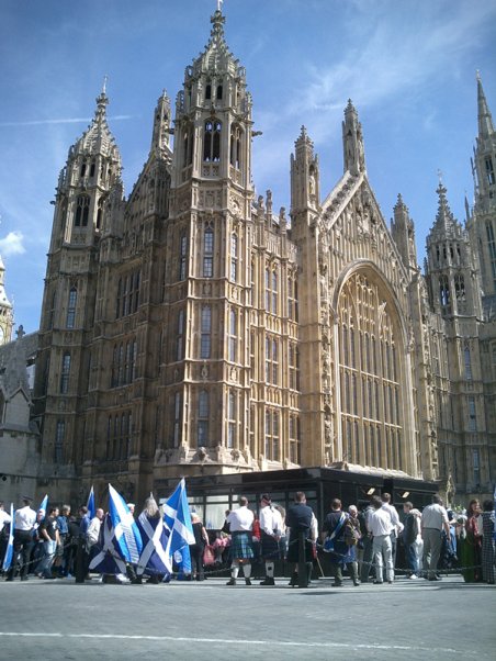 Assembling outside Westminster Hall