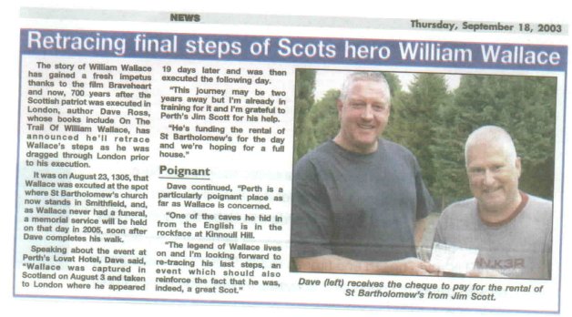 Dundee Evening Telegraph article with picture