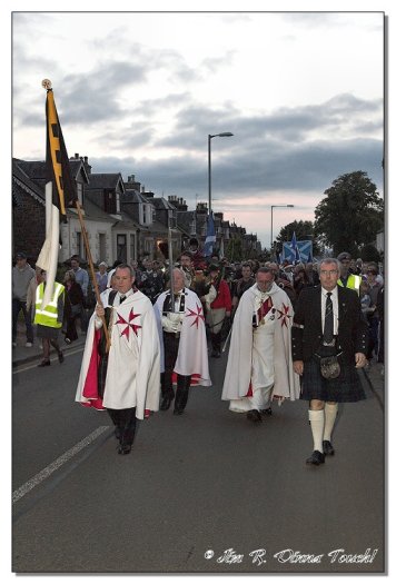 The Templars lead the march